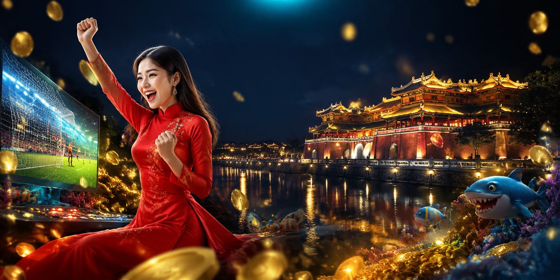 Phụ nữ mặc áo dài tại Huế đang tra cứu ưu đãi và mã voucher casino trực tuyến